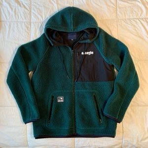 New American Eagle Sherpa Jacket Hoodie